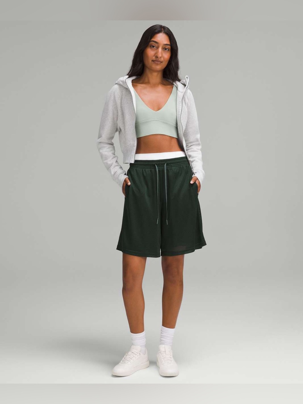 Lululemon Relaxed Fit Mesh Training Short 8" size 6 Legacy Green LGYG